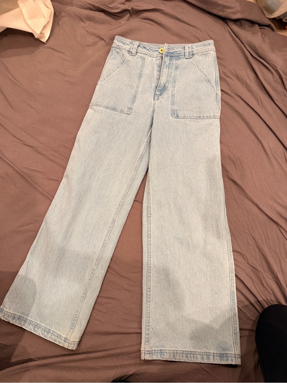 Roark Light Wash Wide Leg Jeans